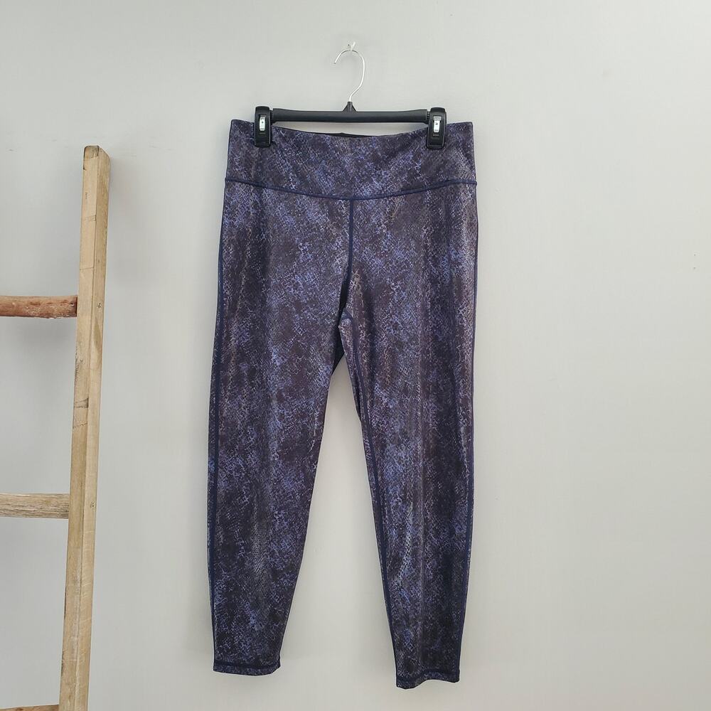 Ideology Snakeskin Print Workout Athleisure Leggings Size L